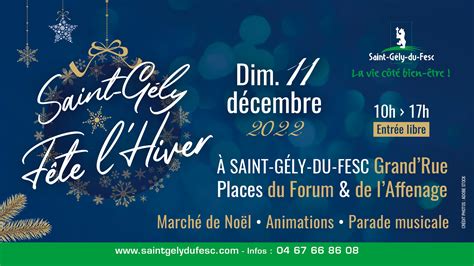 Mairie de Saint Gély du Fesc Saint Gély fête de lhiver