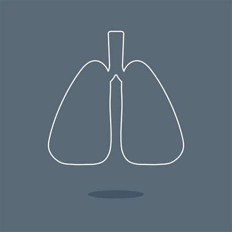 Free Vector Human Organ Lung Medical Icon Vector