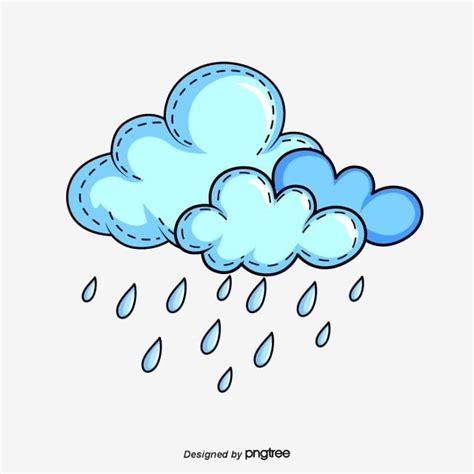cute blue cloud  rain drops cartoon clouds rain cartoon rain