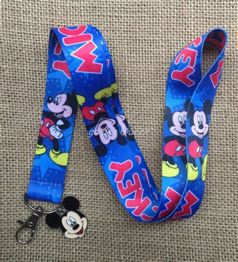 Pcs Cartoon Mickey Straps Neck Strap Lanyard Pendant Diy Necklace