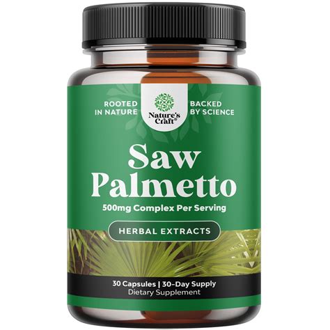 Pure Saw Palmetto Extract Hair Growth Supplement With Anti Aging