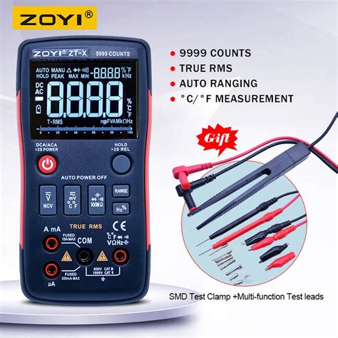 ZOYI ZT X Digital Display Multimeter Ac Dc Voltmeter True Rms Auto