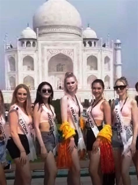 ताजमहल के अंदर 35 देशों की सुंदरियों का कैटवॉक देखा Miss Supermodel World Wide Contest 2022