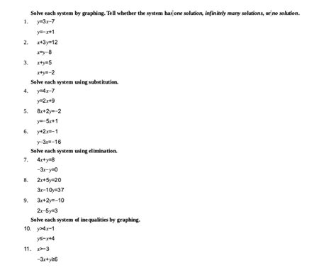 Solved Solve Each System By Graphing Tell Whether The Chegg