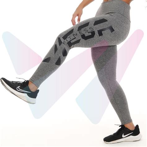 Calça Legging Feminina Cós Alto Pala Dupla Fitnes Academia Suplex Leg