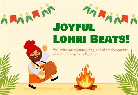 Free Lohri Celebration Invitation Card Template - Edit Online & Download | Template.net