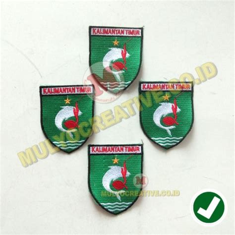 Jual Bordir Bed Kwarda Pramuka Logo Kalimantan Timur Badge Kwarda