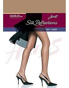 Hanes Silk Reflection Control Top Reinforced Toe Pantyhose 718