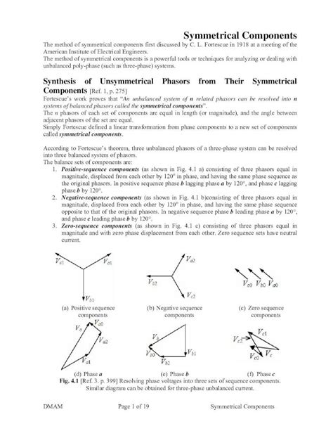 Pdf F Symmetrical Components Dokumen Tips