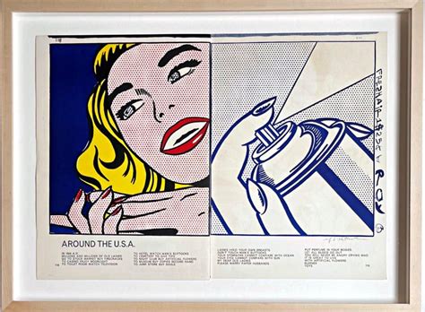 Roy Lichtenstein Girl With Spray Can From The Artists And