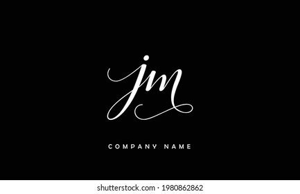 Jm Mj Alphabets Letters Logo Monogram