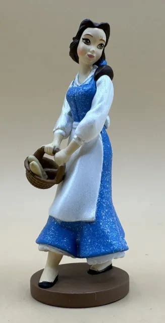 DISNEY BEAUTY The Beast Princess Belle PVC Figure Cake Topper Glitter