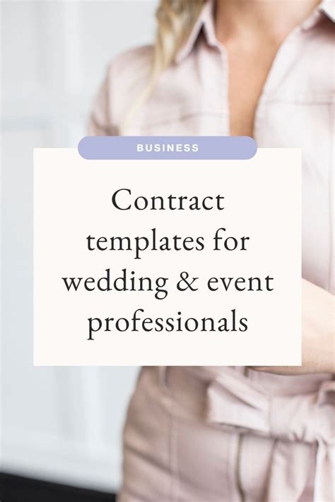 Contract Templates For Wedding Vendors Event Planning Contract Party