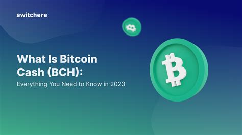 What Is Bitcoin Cash BCH Everything You Need To Know In 2023 Blog