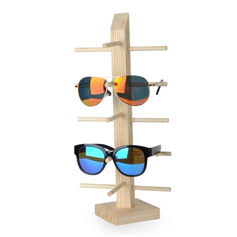 4 5 6 Layers Multi Layers Wood Sunglass Display Rack Shelf Eyeglasses Show Stand Jewelry Holder