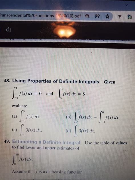 Answered 48 Using Properties Of Definite Bartleby