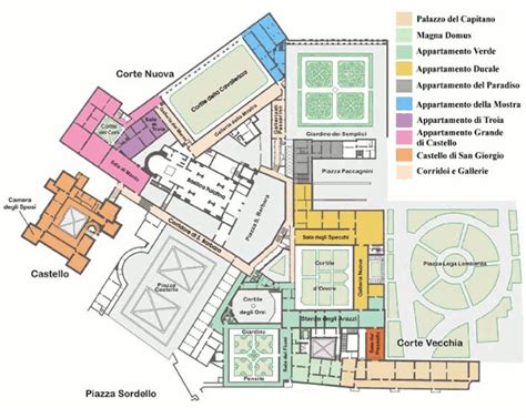 Pianta Palazzo Ducale Mantova Self Guide