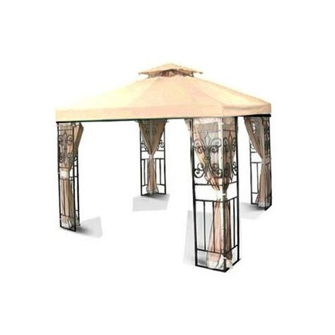 New 10 X 10 Two Tier Replacement Gazebo Canopy Top Cover Sun Shade