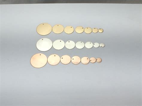 blank mm disc blank   color choice hand stamping disc