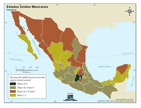 Mapa Para Imprimir De México Mapa De Comercio De México Inegi De