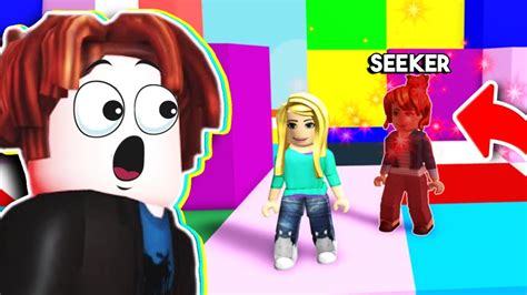 DESAFIO ESCONDE ESCONDE Em UMA COR No ROBLOX Color Hide And Seek YouTube