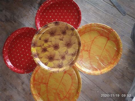 Printed Buffet Plates at Rs 3 piece परटड पपर पलट in Deoria