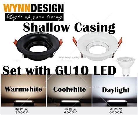 Wynn Design PVC Anti Glare Eyeball Casing With GU10 Led Bulb Single