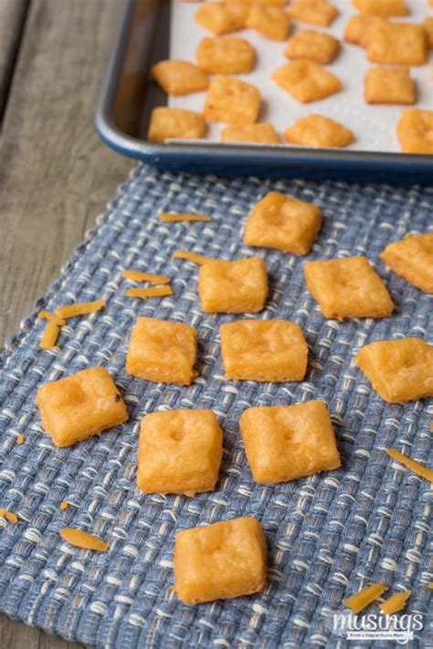 Homemade Cheese Crackers Living Well Mom