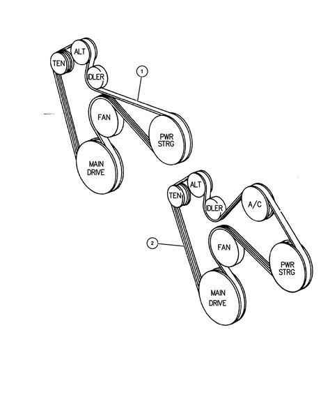 Visual Guide To The Serpentine Belt Diagram For A 2003 Dodge Ram 1500 5 9