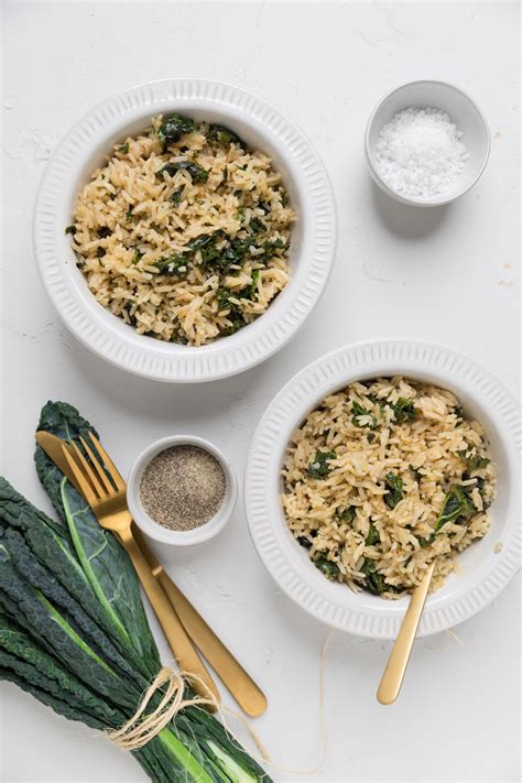 Dairy Free Garlic Butter Rice With Kale Vegan Make It Dairy Free