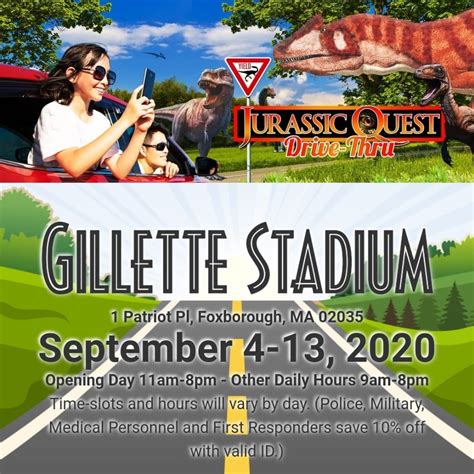 Jurassic Quest Dinosaurs Drive Thru Gillette Stadium Sept 2020 365