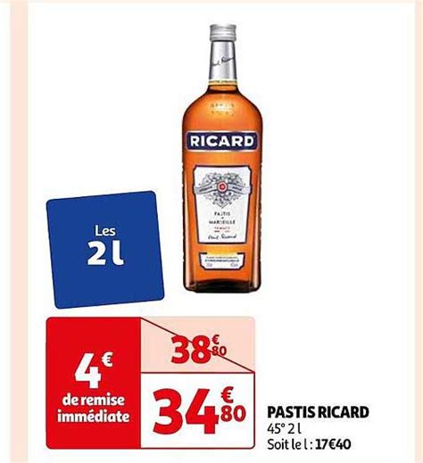 Promo Pastis Ricard Chez Auchan Icatalogue Fr