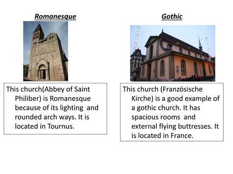 PPT - Romanesque vs. Gothic Architecture PowerPoint Presentation, free ...