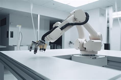 Premium Ai Image Cleanroom Robot With Delicate And Precise Robotic