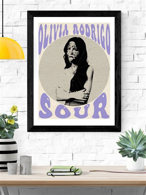 Olivia Rodrigo Sour Digital Download Poster Sour Album Cover Poster Mid