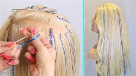 Simple Way To Do Hair Tinsel YouTube