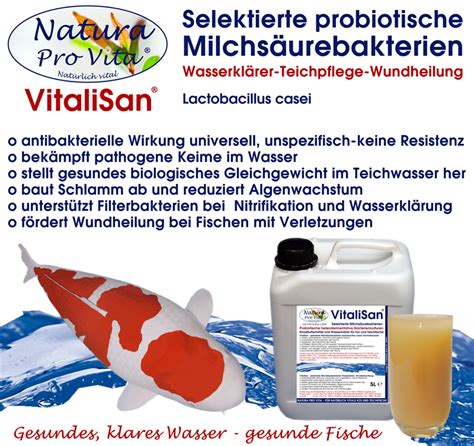 Natura Pro Vita Vitalisan Milchs Urebakterien F R Koiteiche Fischteiche