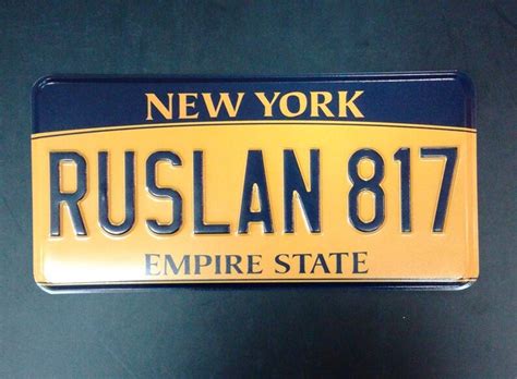 American Embossed License Plate New York The Price Is For 1 Etsy