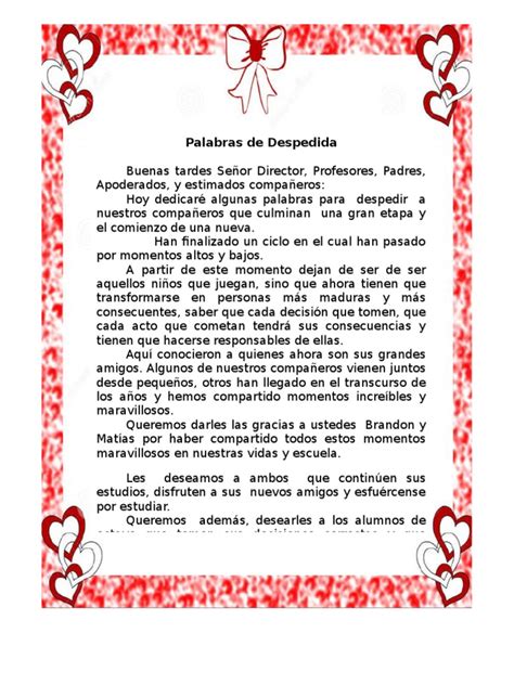 Carta De Despedida Ejemplo Best Quotes O Images And Photos Finder