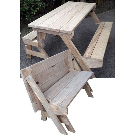 Plans to build a Convertible Picnic Table | BuildEazy