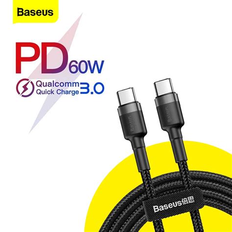 Jual Baseus Cafule Kabel Data Usb Type C Multifungsi Fast Charge 20v3a 1m 200 Cm Catklf Hg1