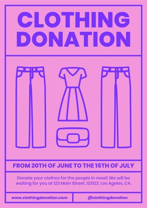 Free Clothing Donation Flyer Template To Customize