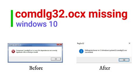 How To Fix Comdlg Ocx Solved Comdlg Ocx Missing Windows