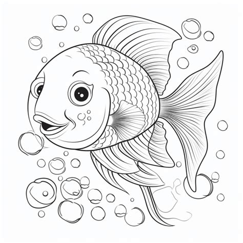 Regenbogenfisch Mit Quallen Happycoloring Net