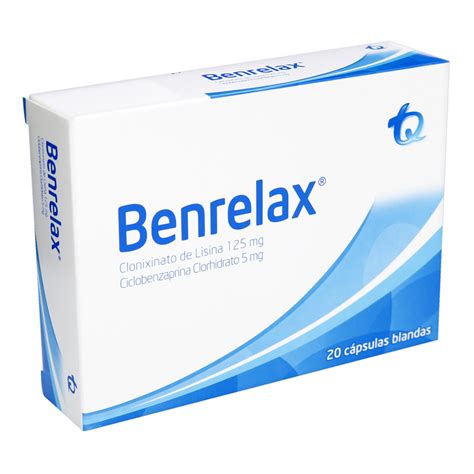 Benrelax 125 Mg 5 Mg 20 Capsulas Farmaprime