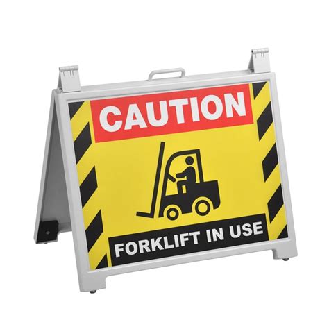 Forklift In Use Sign A Frame Ships Same Day ¦ Slimline Warehouse