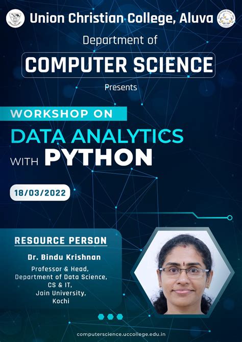 Workshop On Data Analytics With Python Union Christian College