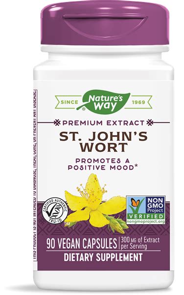 Buy Natures Way St Johns Wort Standardized 90 Capsules St John