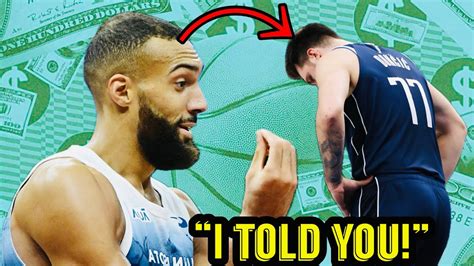 Luka Doncic Claims Ruined The Nba Finals Confirmed Rudy Gobert Youtube