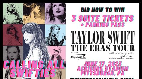 Charity auction puts 3 Taylor Swift suite tickets up for sale in PGH